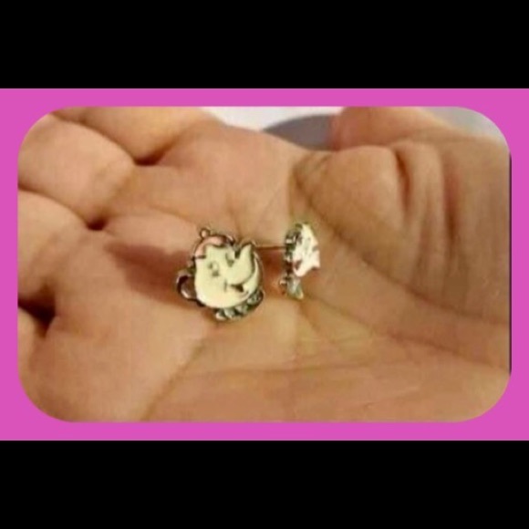New Adorable Beauty & The Beast Mrs. Potts & Chip Earrings x2 Bundle Deal! - Picture 7 of 8